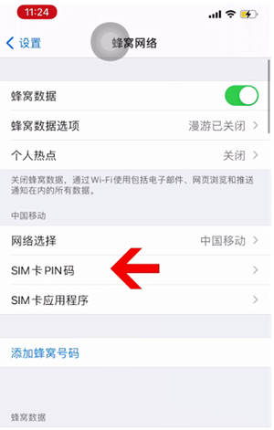 婺城苹果14维修网分享如何给iPhone14的SIM卡设置密码 