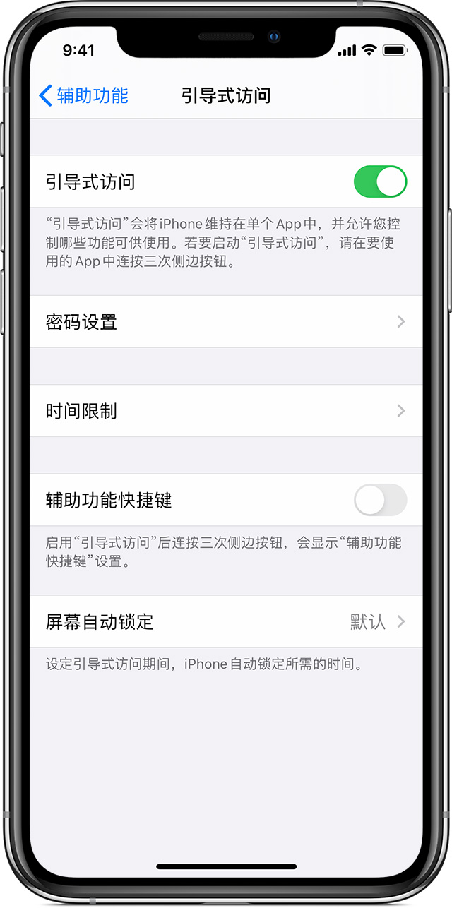 婺城苹果手机维修分享如何在 iPhone 上退出引导式访问 