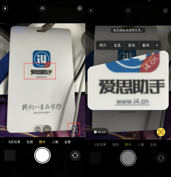 婺城苹果手机维修分享升级iOS 16后如何通过相机翻译文本 