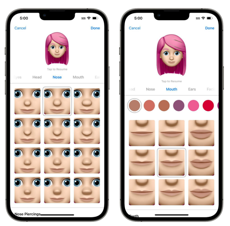 婺城苹果手机维修分享​iOS 16中的拟我表情有了哪些变化和升级 