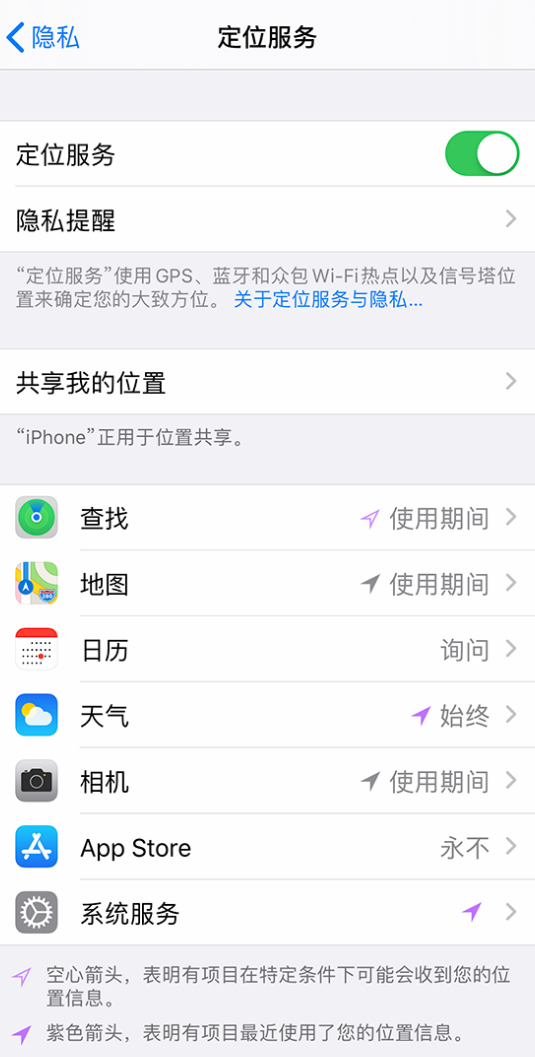 婺城苹果手机维修分享iPhone 状态栏中时间显示为蓝色图标是什么情况 